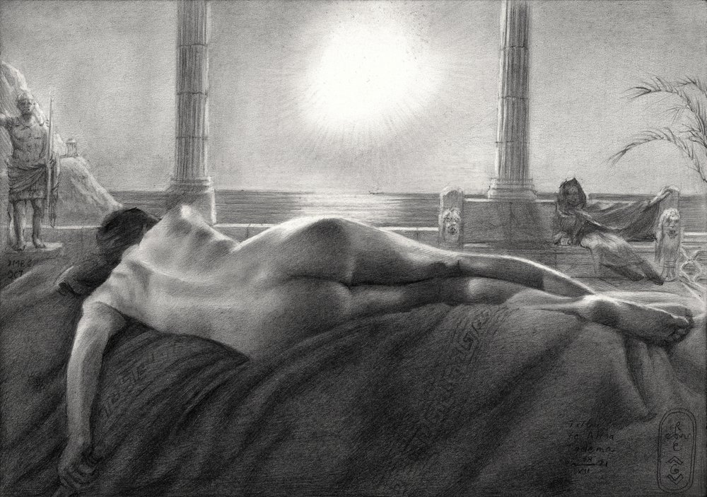 Tisztelgés Alma Tadema előtt – 2021. december 28. alkotó: Corné Akkers