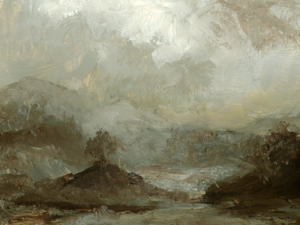 Tölgy a dombon alkotó: Dan Hobday