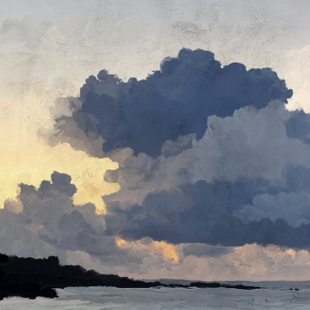 Naplemente Porthmeorban alkotó: Dan Hobday