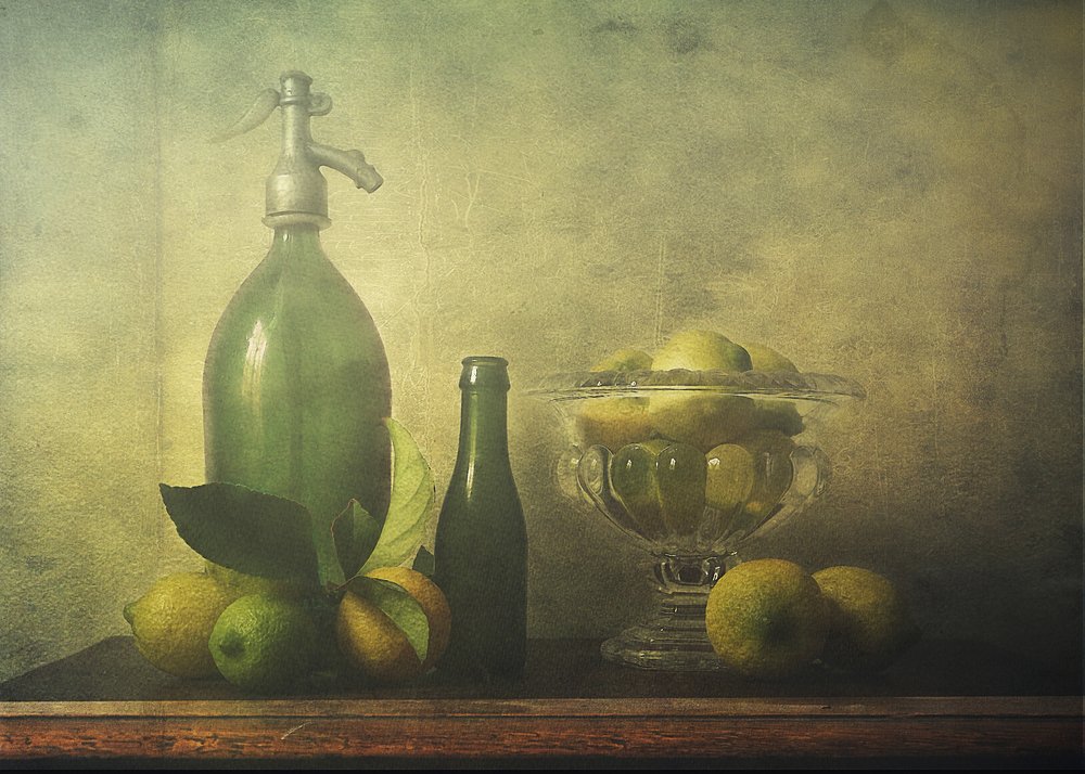 Régi stílusú citrusos csendélet alkotó: Deborah Gugeri