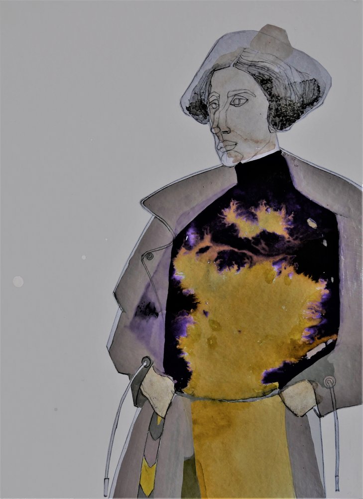 Absztrakt divatportré alkotó: Doris Schmitz