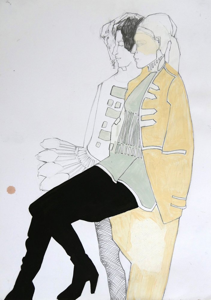 Elegáns divatillusztráció alkotó: Doris Schmitz