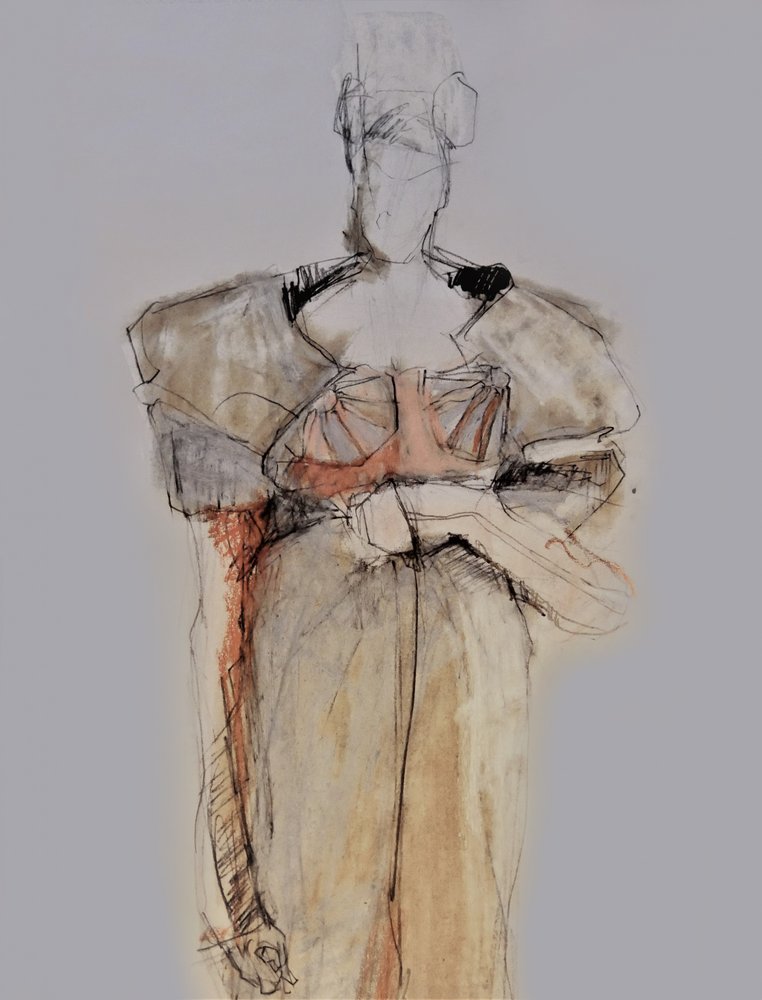 Elegáns divatvázlat alkotó: Doris Schmitz