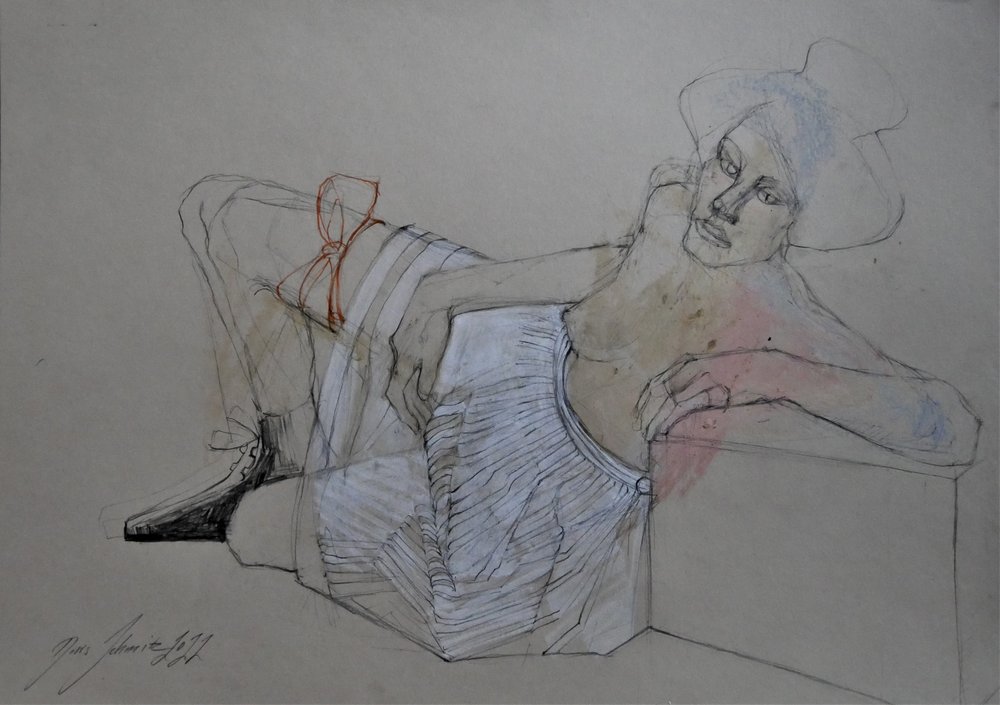 Elegáns, hátradőlt alak alkotó: Doris Schmitz