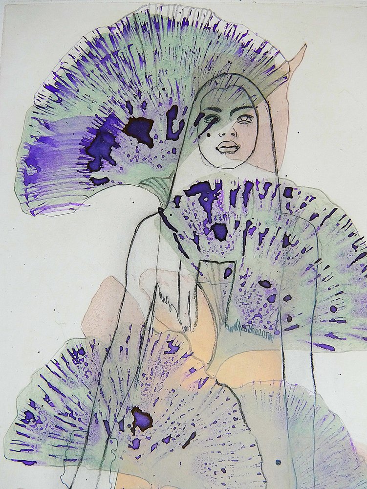 Éteri lila portré alkotó: Doris Schmitz