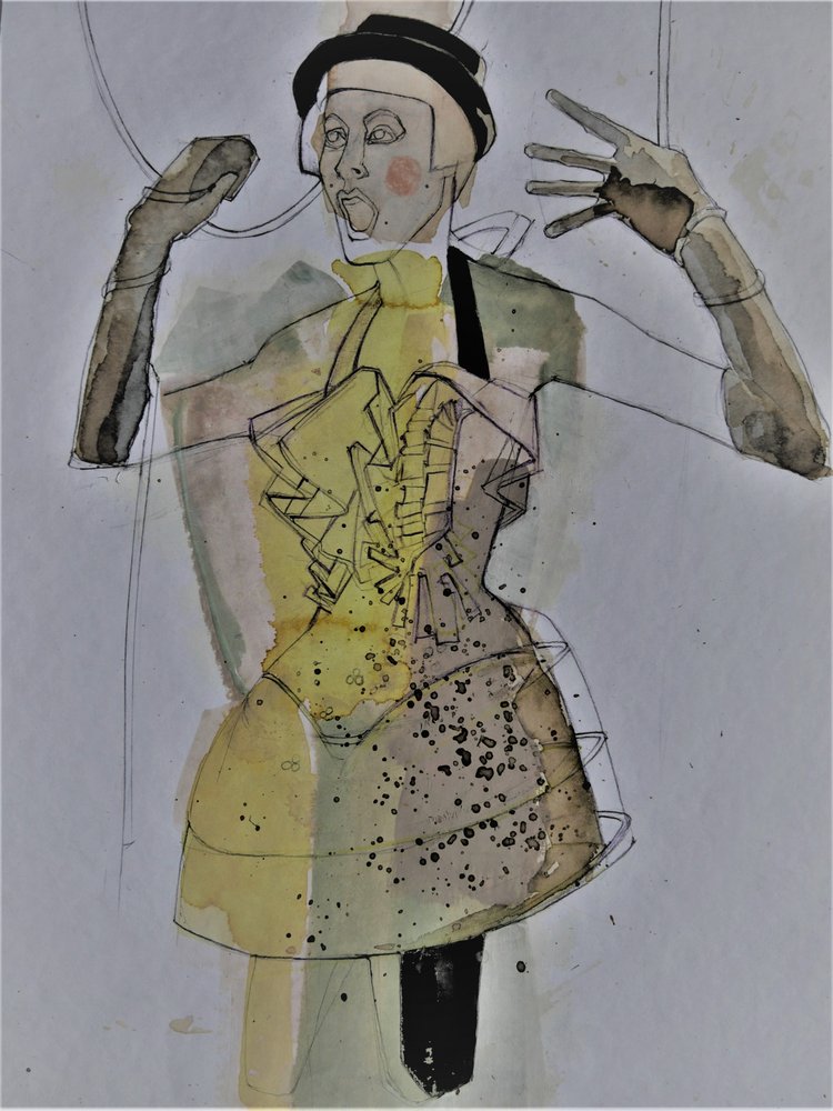 Kifejező divatfigura alkotó: Doris Schmitz