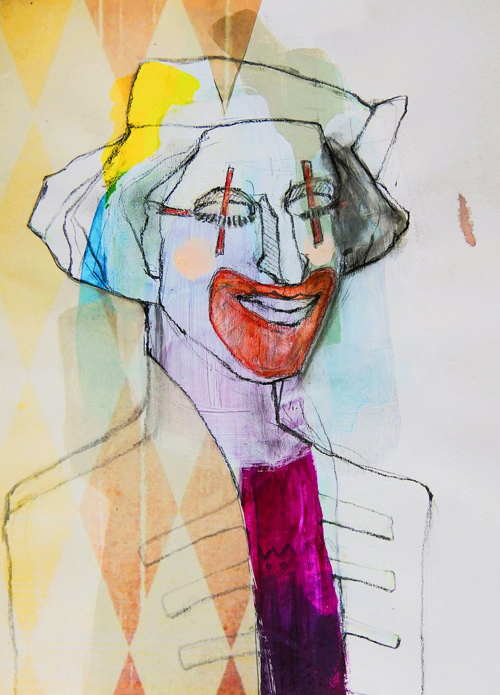 Szeszélyes bohócportré alkotó: Doris Schmitz