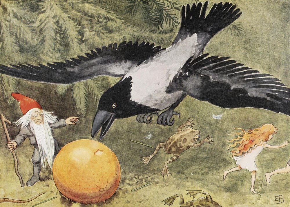 A Naptojás (1932) A varjú alkotó: Elsa Beskow