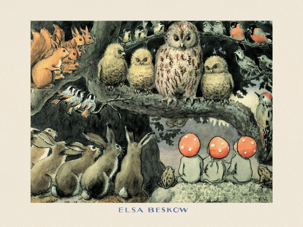 A manók gyermekei  – Az erdei állatok társasjátéka alkotó: Elsa Beskow
