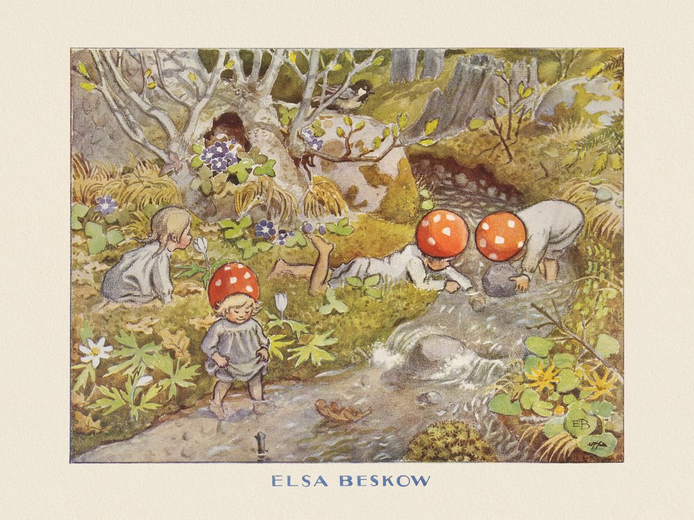 A manók gyermekei, Bäcken alkotó: Elsa Beskow