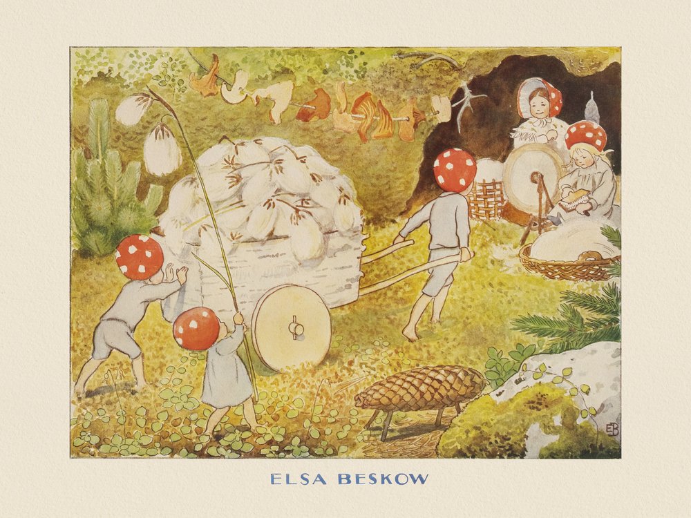 Mushroom Kids pamut gyerekruha alkotó: Elsa Beskow