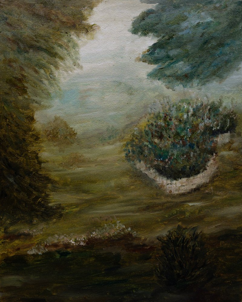 Ködös erdei ösvény alkotó: Emily Tingey