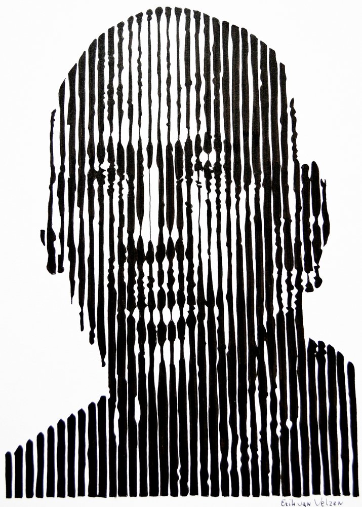 Absztrakt vonal és felület alkotó: Erik Van Velzen