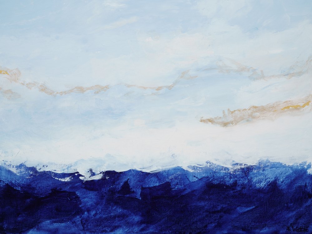 Aranyszínű kék horizont alkotó: Françoise Wattré