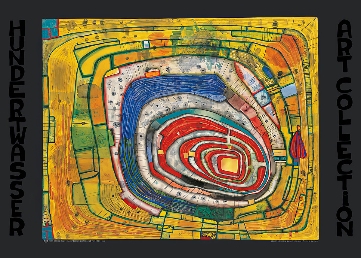 Sziget a Sárga-tengeren – Útközben soha nem tévedünk el alkotó: Friedensreich Hundertwasser