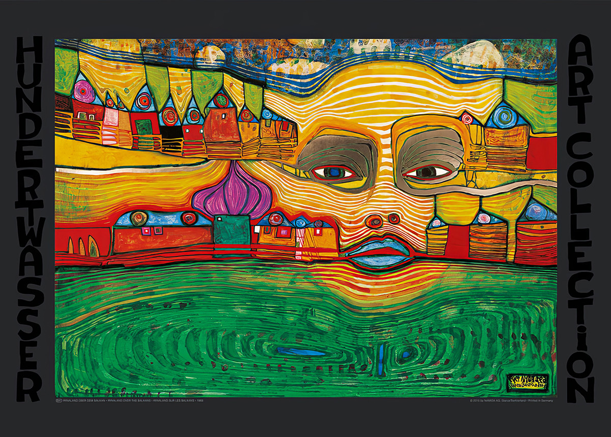 Irinaland a Balkán felett alkotó: Friedensreich Hundertwasser
