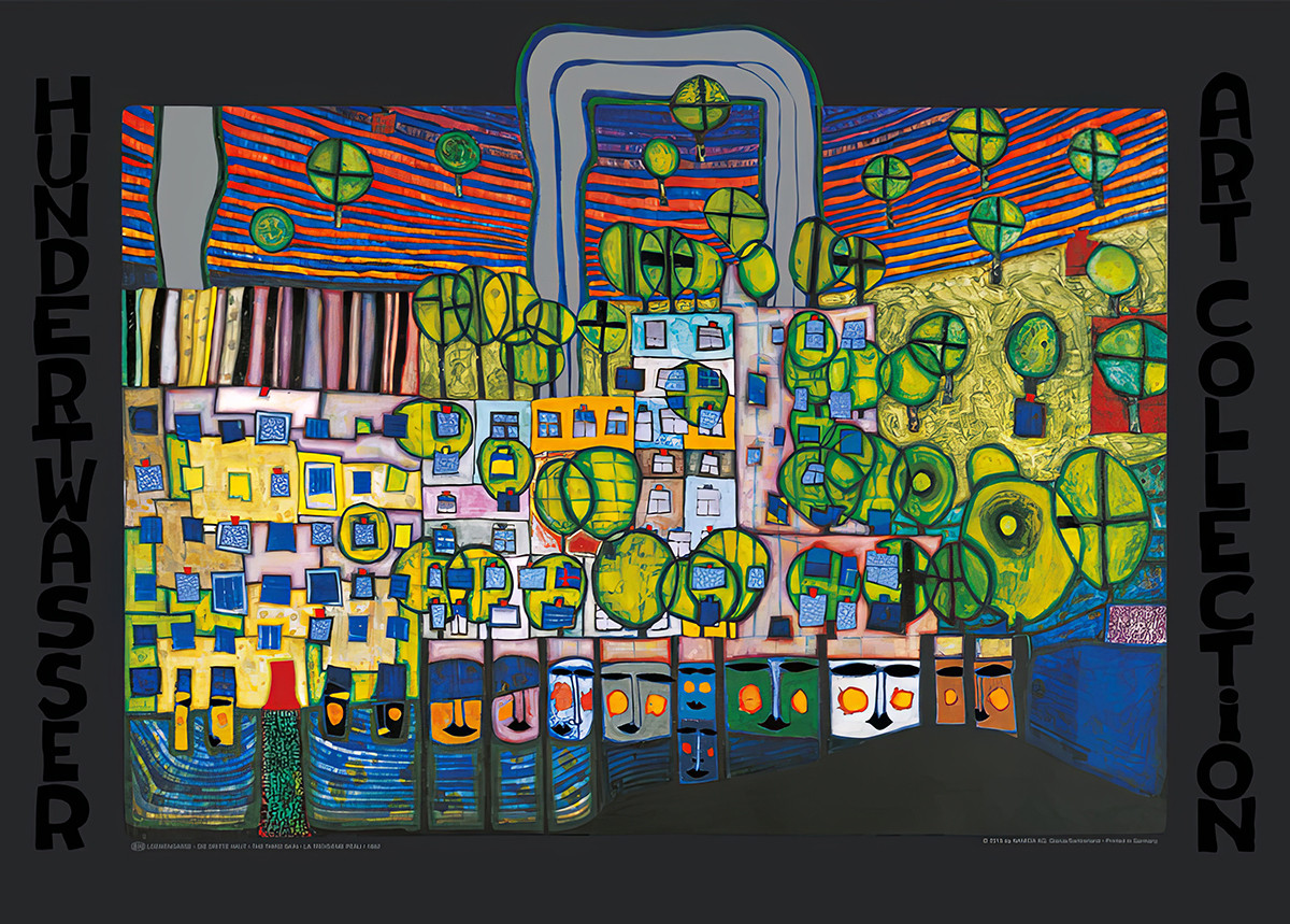Loewengasse alkotó: Friedensreich Hundertwasser
