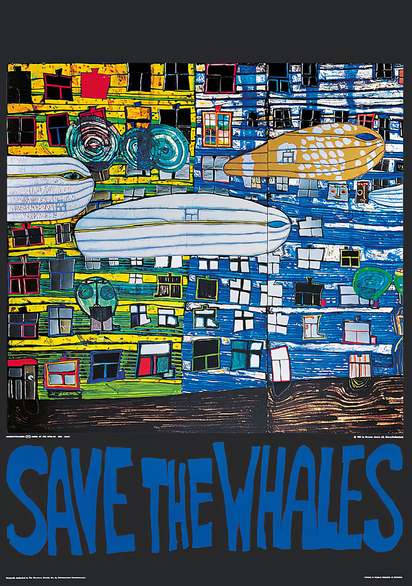 Mentsük meg a bálnákat alkotó: Friedensreich Hundertwasser