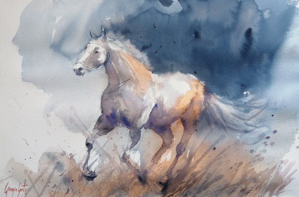 Energetic Horse Kék alkotó: Giorgio Gosti