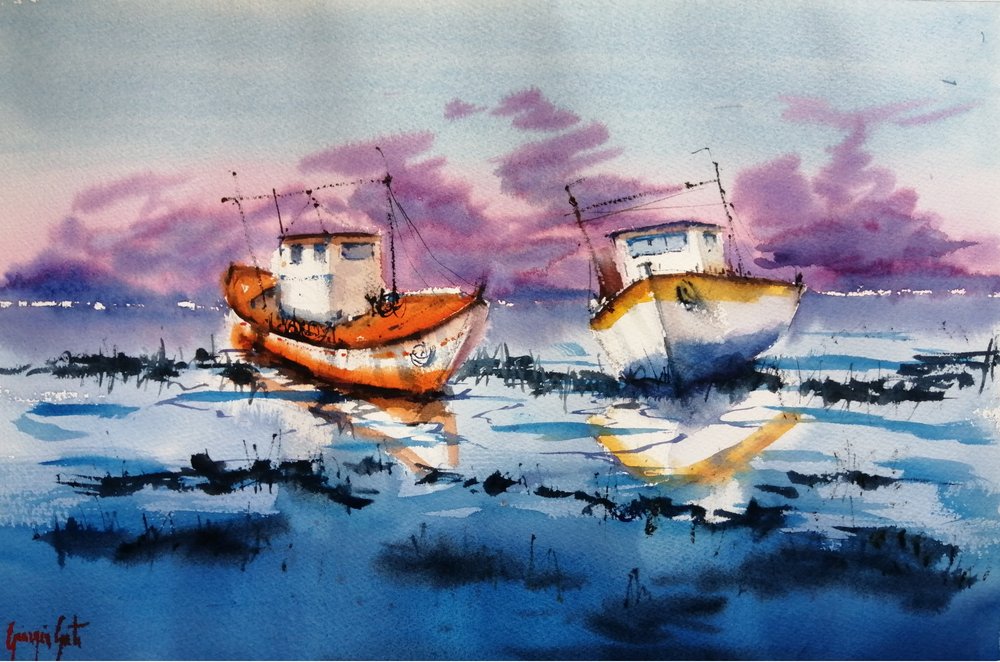 A Low Tide Boats gondolatai alkotó: Giorgio Gosti