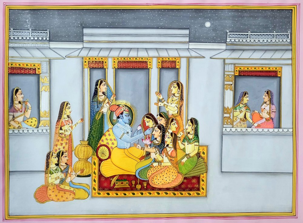 Krishna és a gopik éjszaka alkotó: IMAGINEERS STUDIO