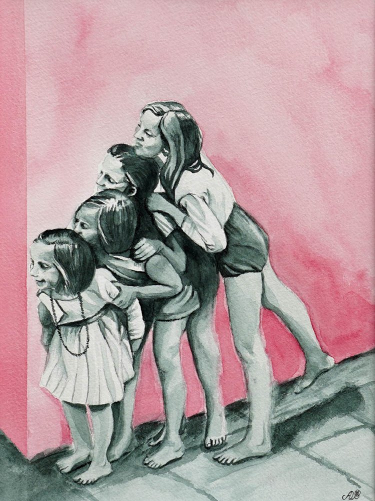 A nővérek háton hordós játéka alkotó: Ida Publishing