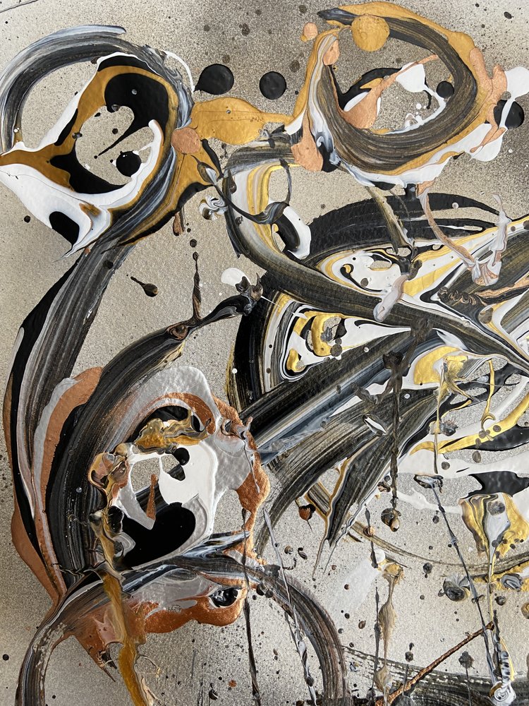 Fluid Gold – Absztrakt alkotó: Irene Chua