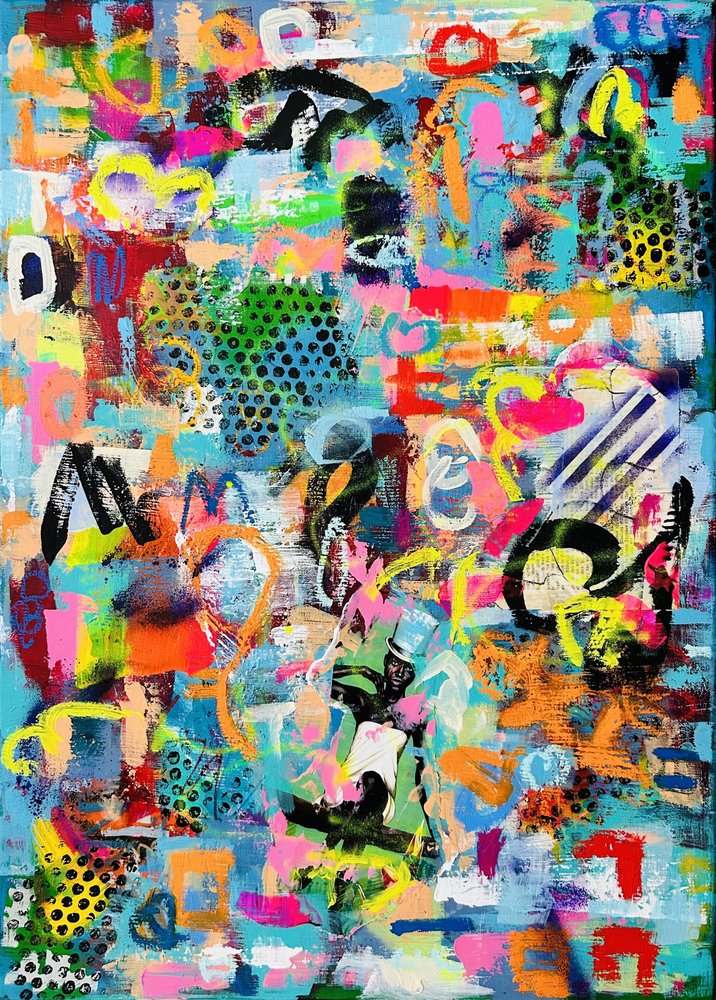 Élénk, absztrakt graffiti alkotó: Irene Chua