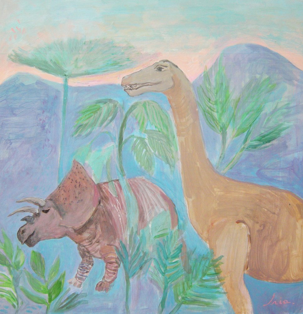 Békés dinoszaurusz-táj alkotó: Iria Fernandez