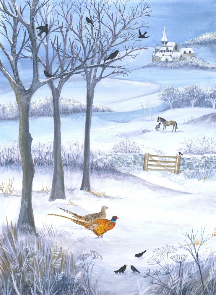 Egy téli táj szépsége alkotó: Isabelle Brent