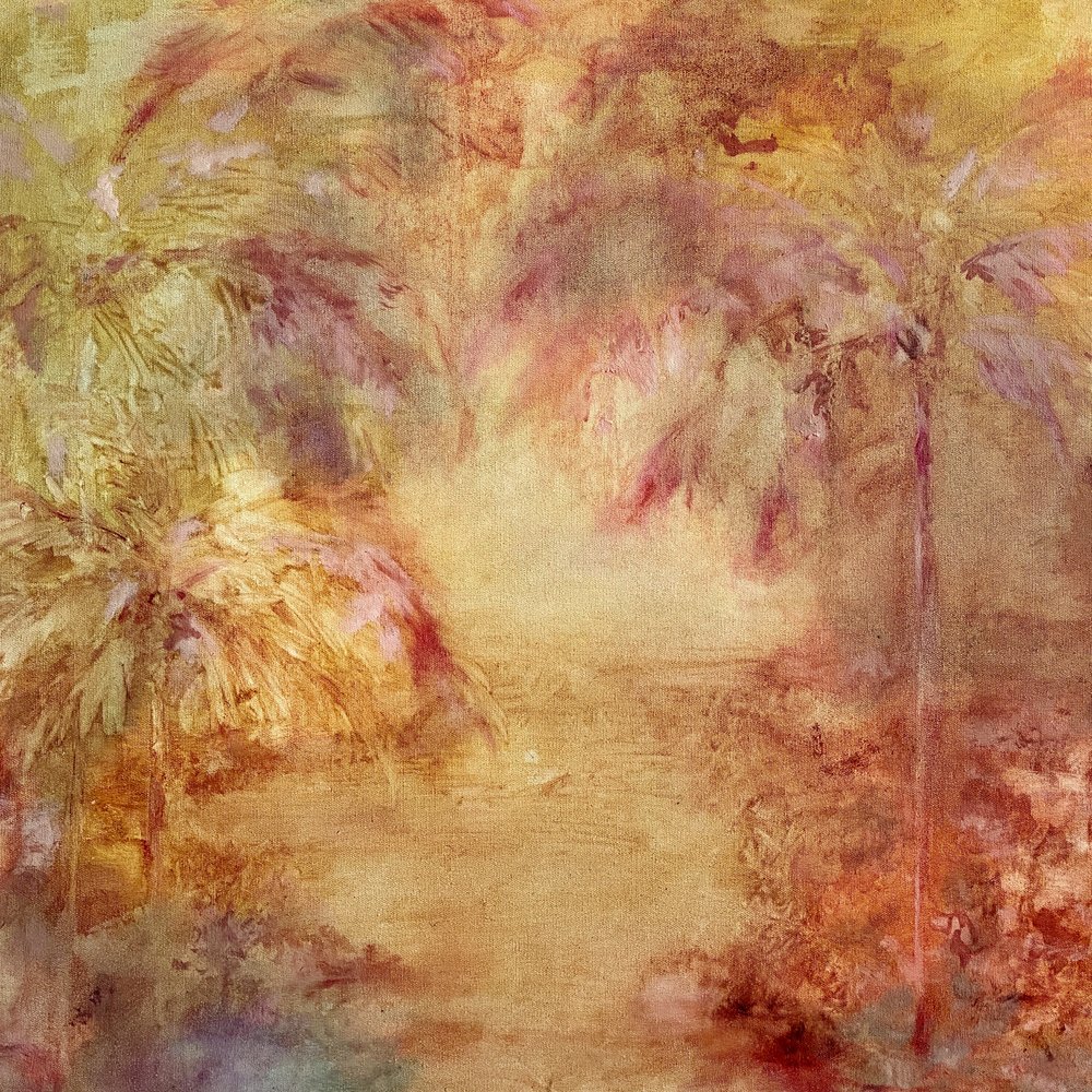 Napfényben fürdő trópusi pálmafák alkotó: JMF FINE ART