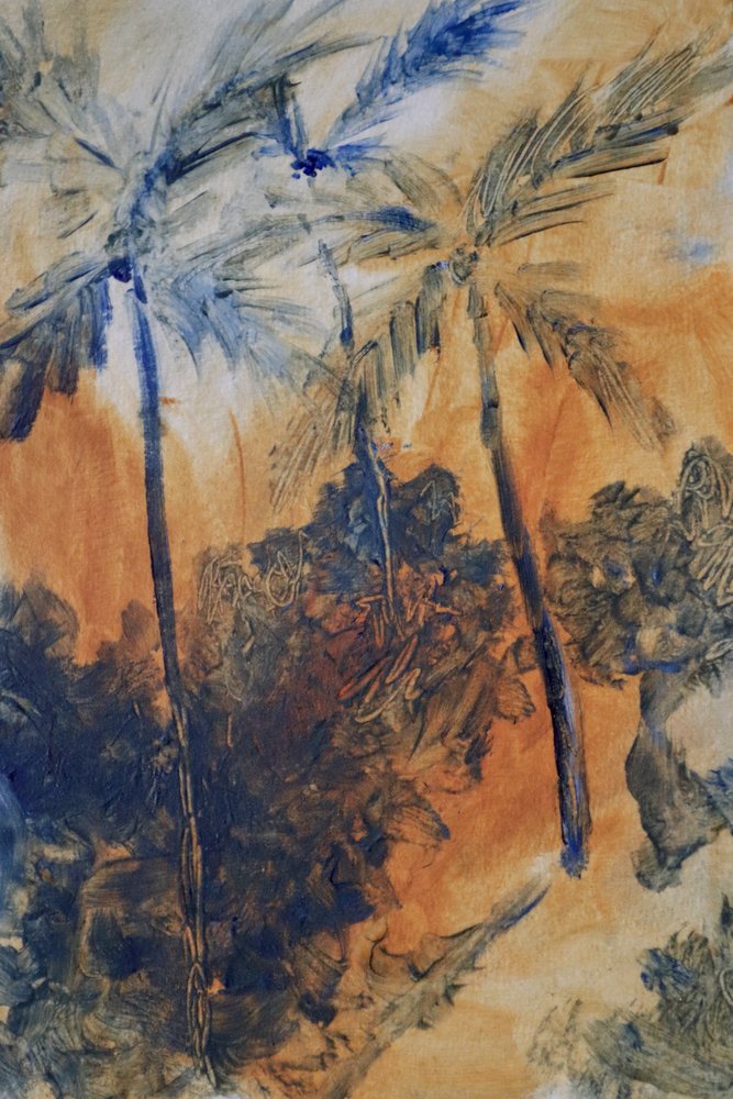 Trópusi kék pálmafák alkotó: JMF FINE ART