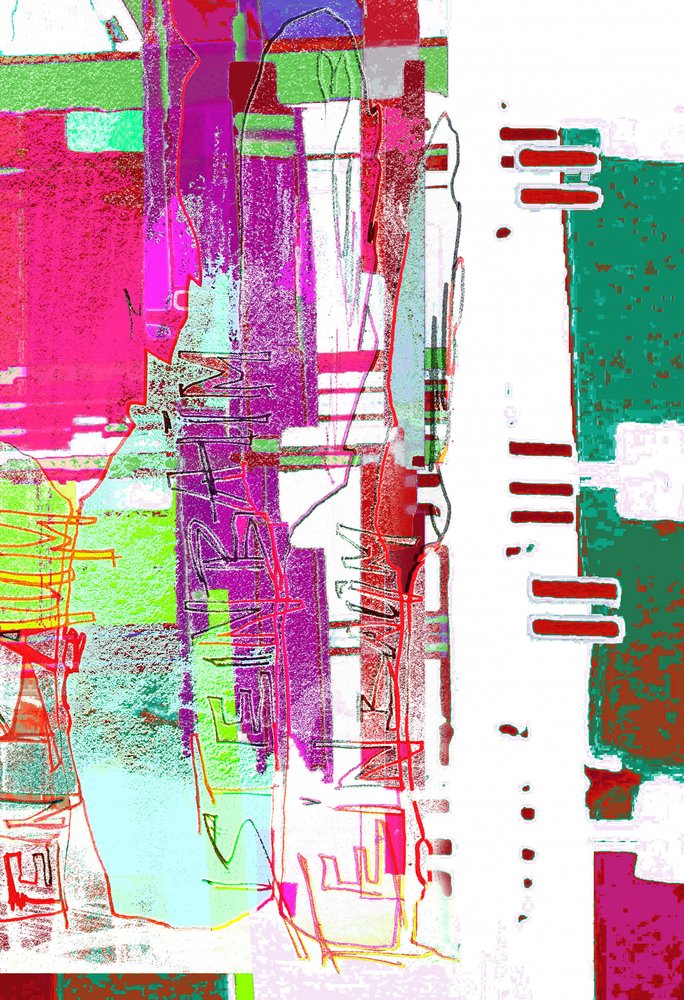 Élénk, glitch-es absztrakt alkotó: Jenja Braun