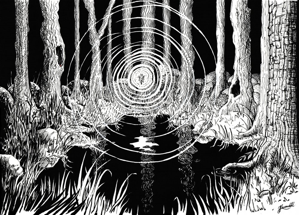 A misztikus erdő hullámai alkotó: Johan Liewendahl