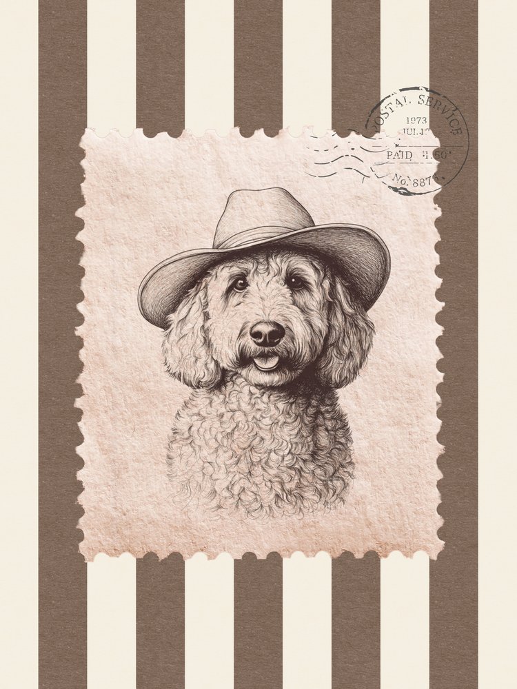 Cowboy-pudli bélyeg alkotó: Jolly and Dash