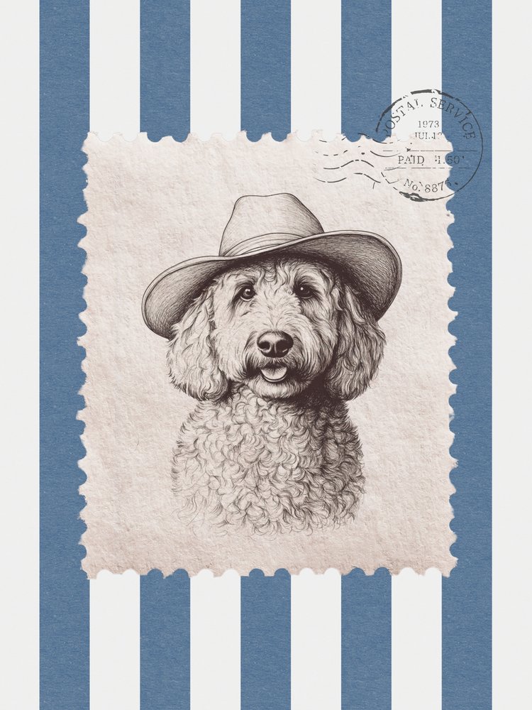 Doodle Dog cowboy bélyeg alkotó: Jolly and Dash