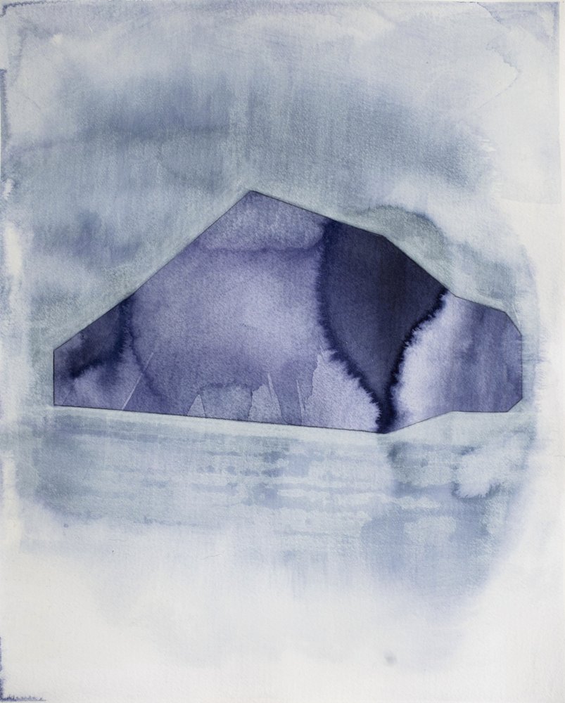 Absztrakt kék geometria alkotó: Joshua Hoskins