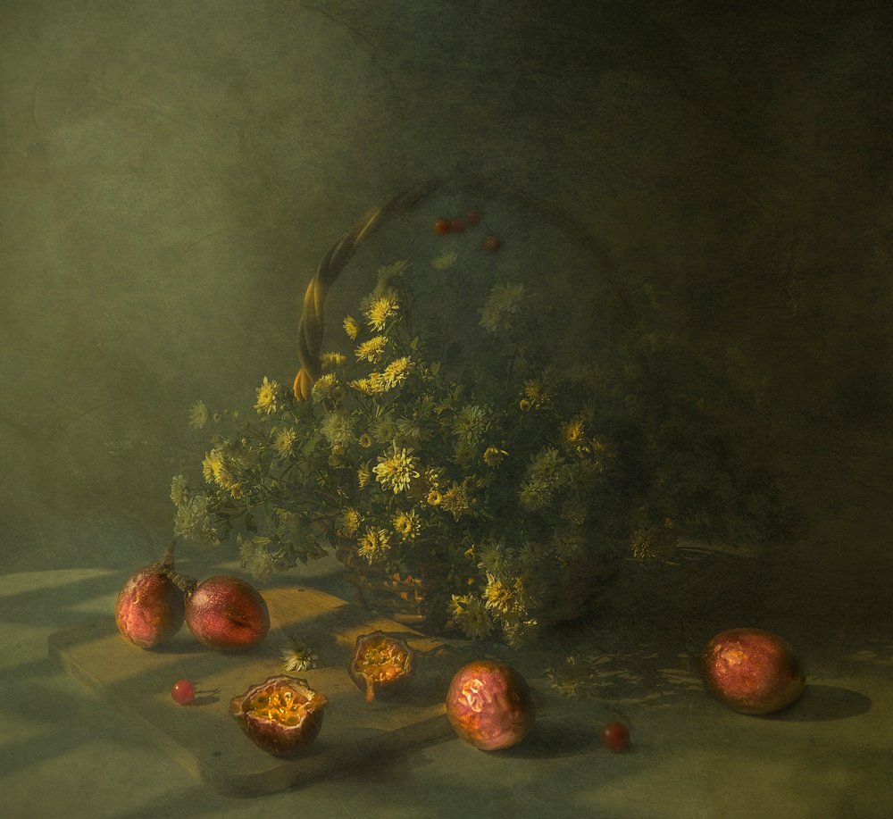 Moody passiógyümölcs-virágok alkotó: Judy Tseng