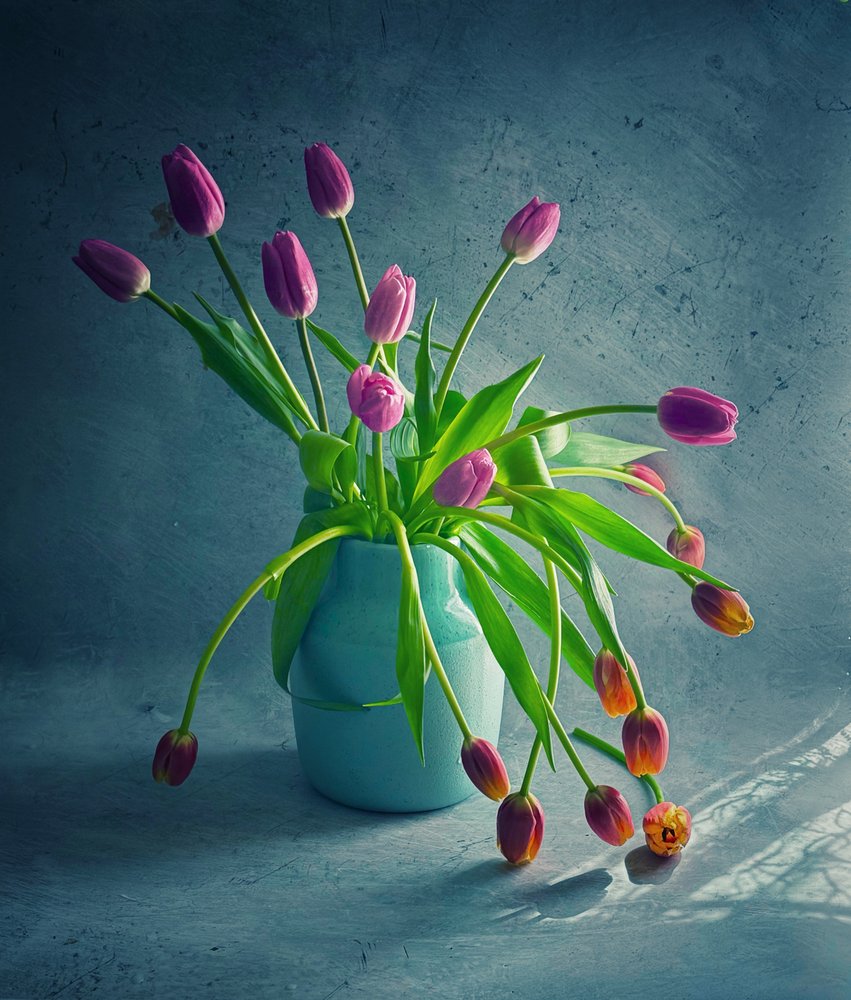 Élénk színű, lehajló tulipánok alkotó: Judy Tseng