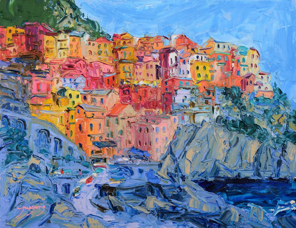 A Cinque Terre színes városai alkotó: Jukyong Park