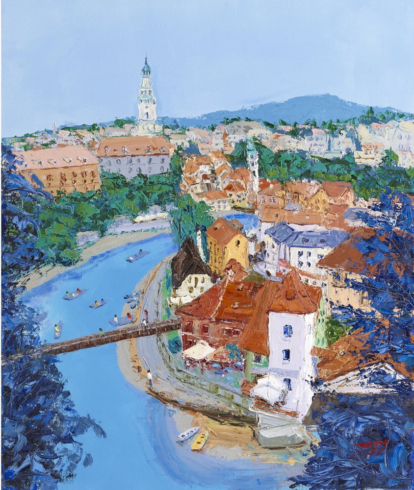 Színes folyóparti város alkotó: Jukyong Park