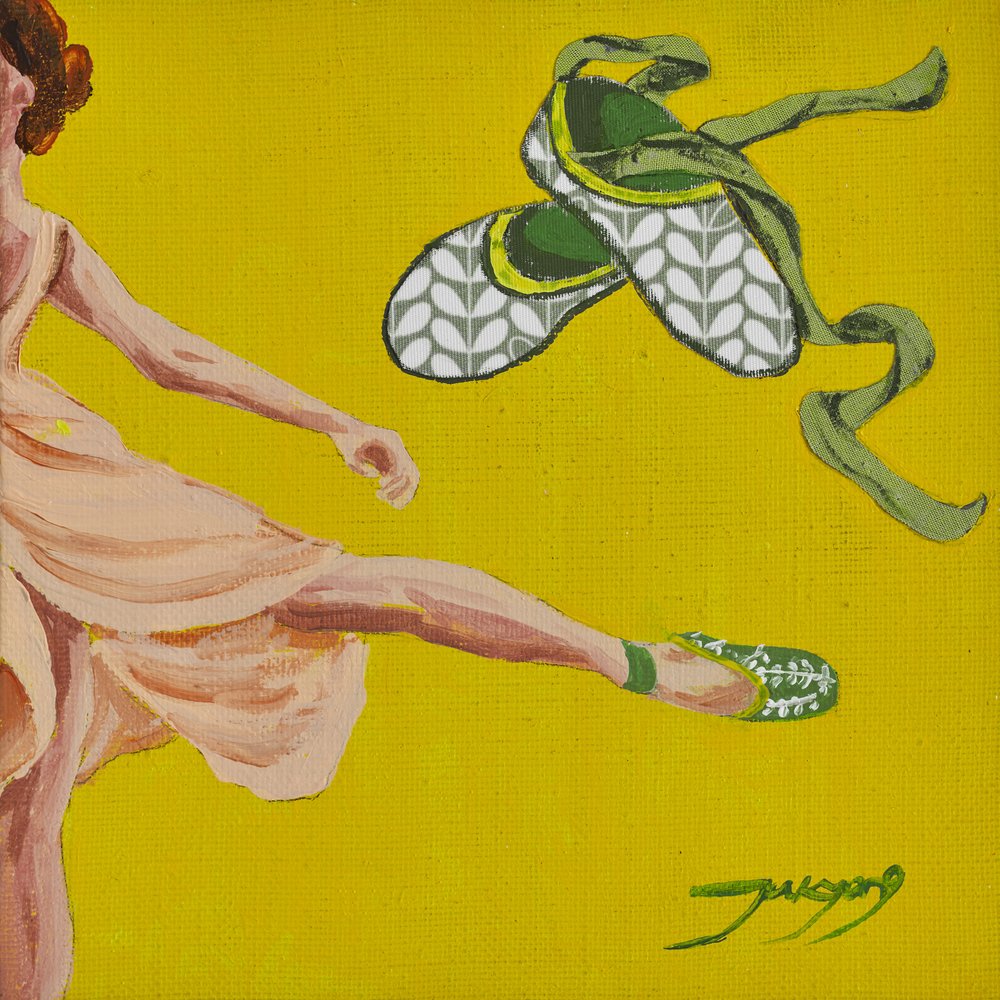 Táncoló balerina – sárga alkotó: Jukyong Park
