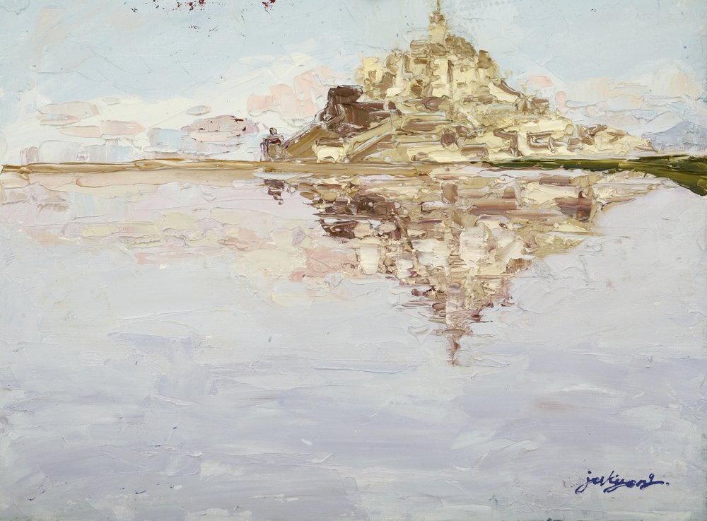 A Mont Saint-Michel tükörképe alkotó: Jukyong Park