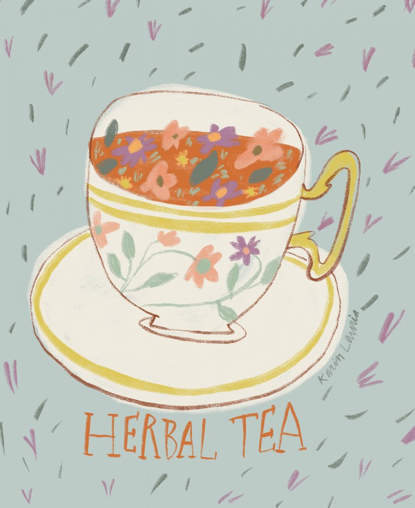 Virágos gyógytea alkotó: Karin Lauria