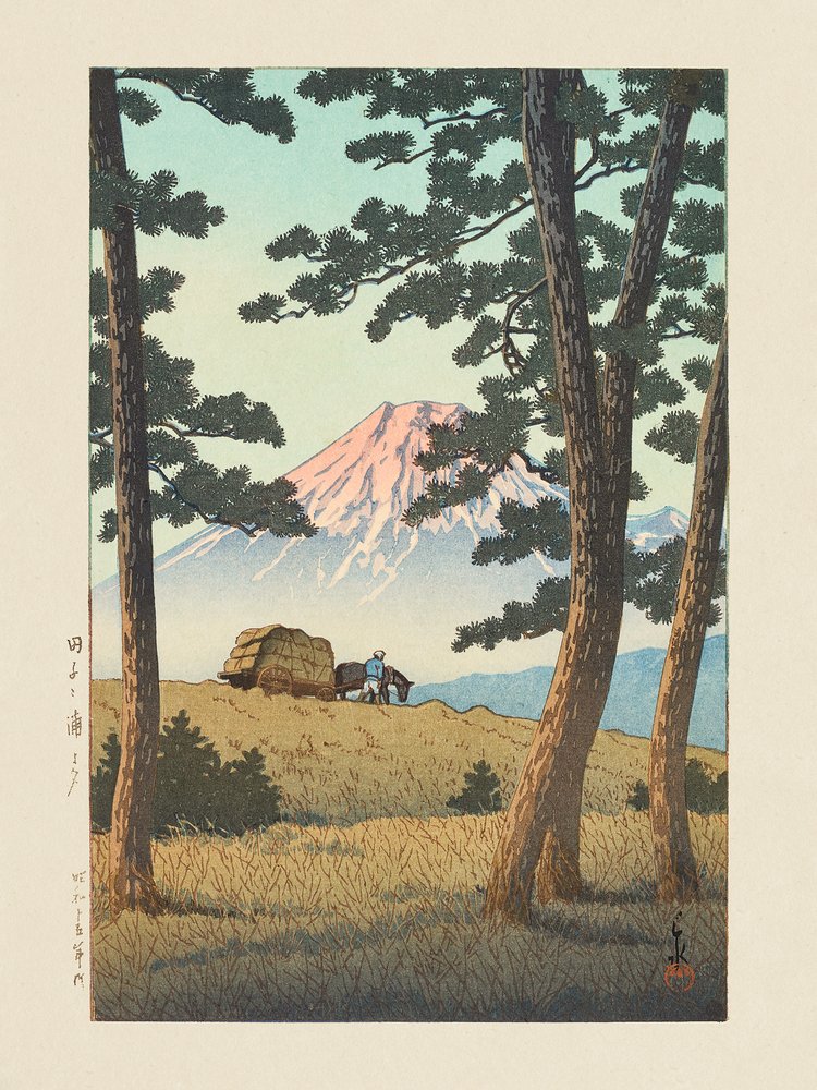Tago No Ura No Yube (1940) alkotó: Kawase Hasui