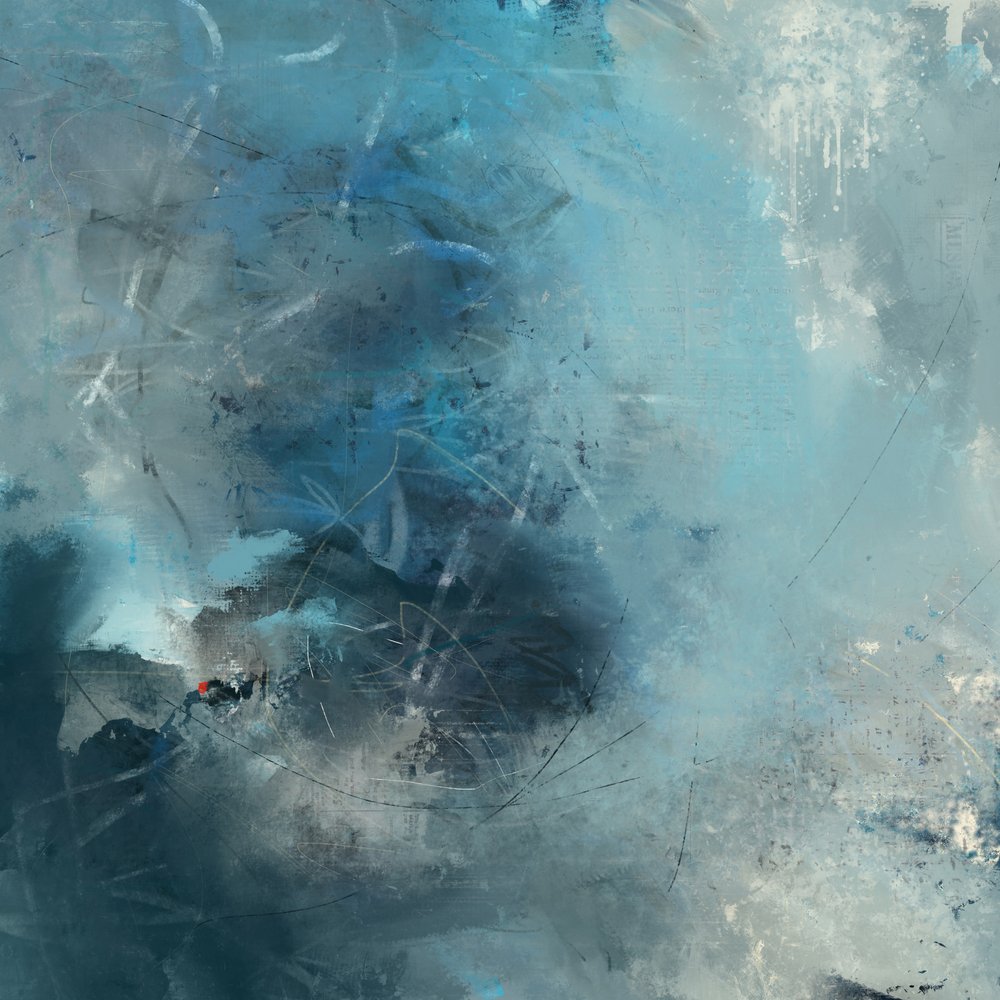 Absztrakt: Ocean Blues alkotó: Laura H Gibson