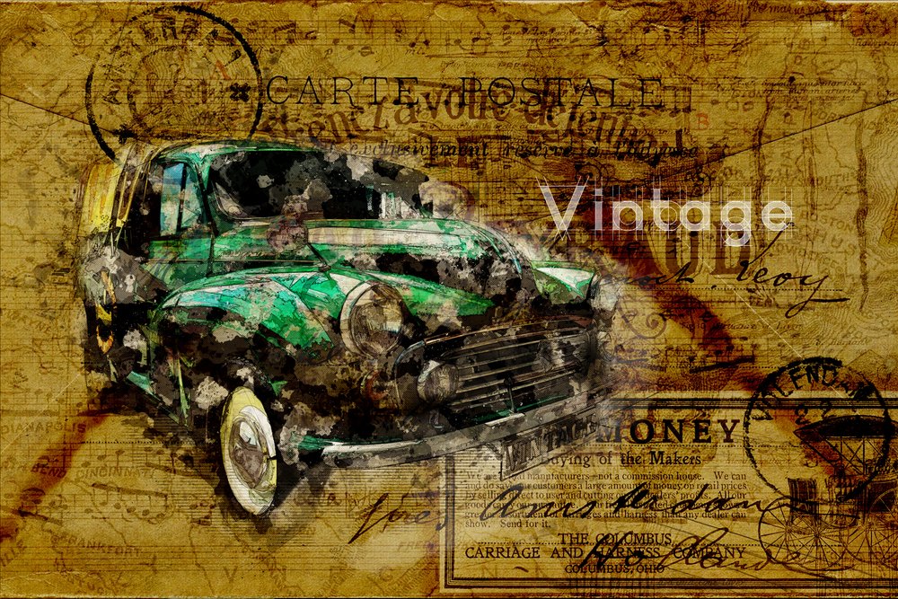 Régi autós utazási térkép alkotó: Lembayung senja studio [Vintage Poster]