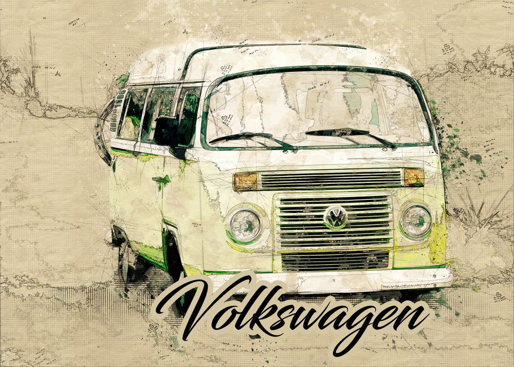 Retro utazóautó alkotó: Lembayung senja studio [Vintage Poster]