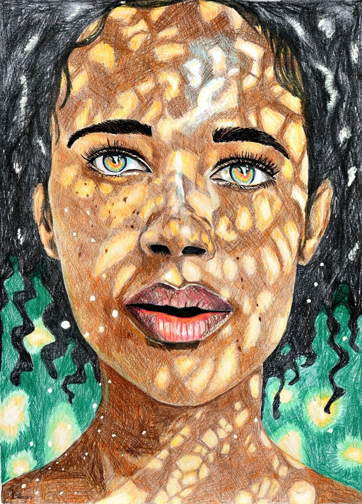 Nő foltos fényben alkotó: Loretta Van Der Westhuizen