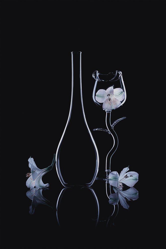 Elegáns üveg orchideák alkotó: Lydia Jacobs